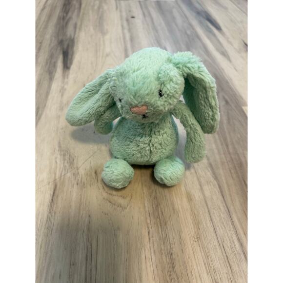 Jellycat Bashful Bunny 8” Small Plush Stuffed Animal Light Pale Mint Green - Picture 1 of 7
